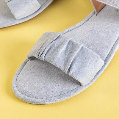 OUTLET Szürke női öko-velúr szandál Wiskonsin - Cipők