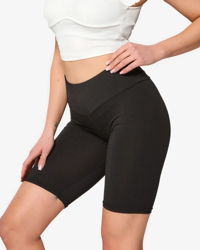 Fekete női kerékpáros leggings - Ruházat