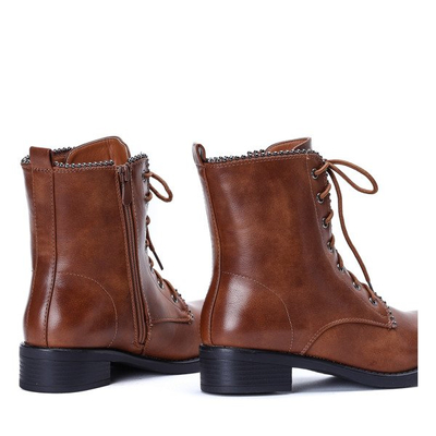 Brązowe workery Roksana - Obuwie