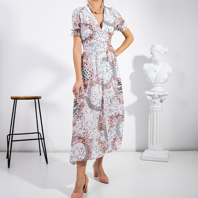 Női fehér maxiruha - Ruházat