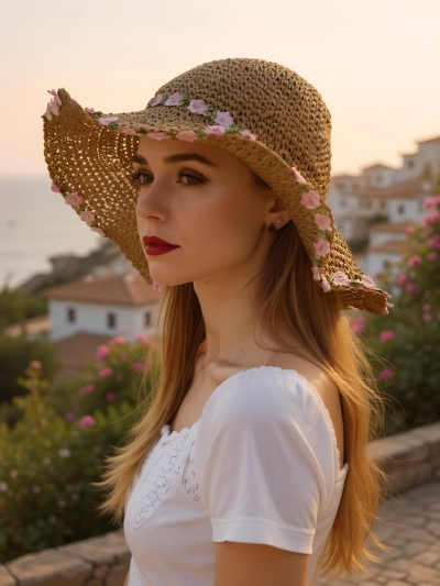 Royalfashion Női szalmakalap Malvera