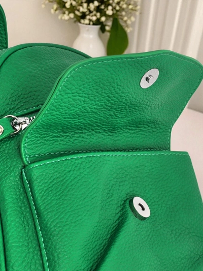 Elettra Verde női hátizsák Królewska Moda öko bőr 25x25x10 cm