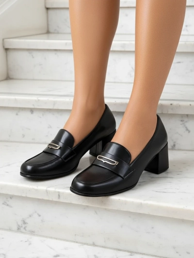 Asolo Elegante Fekete Magas Sarkú