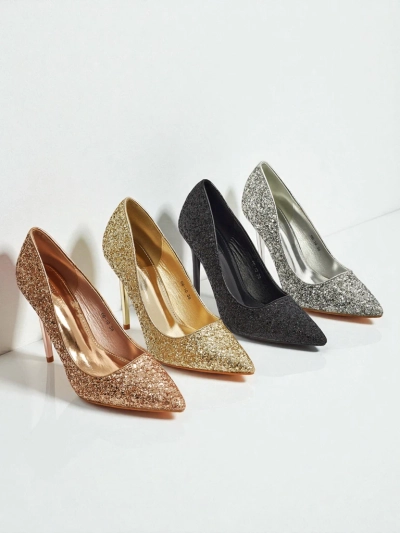 Zavrimea női öko bőr csillámos cipő