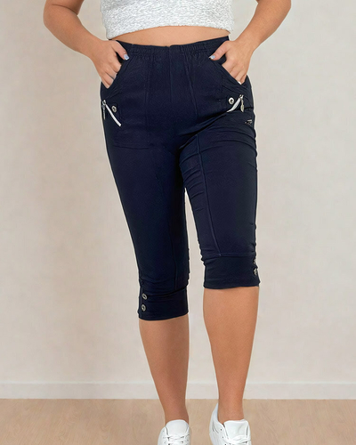 Royalfashion Női szövetnadrág 7/8 PLUS SIZE