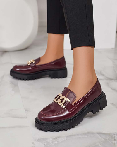 Royalfashion Női lakkozott mokaszin Bevevra