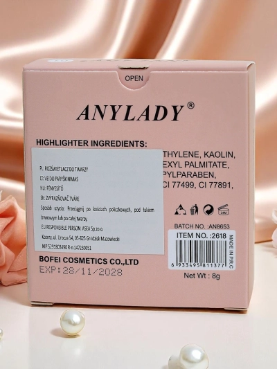 Anylady Préselt highlighter arcra Ezüst