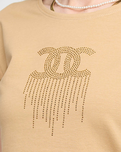 Női sport atléta szett teve cirkóniával - Ruházat