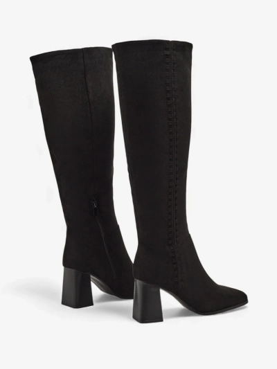 Női eco-velúr csizmák vastag sarokkal Fottor