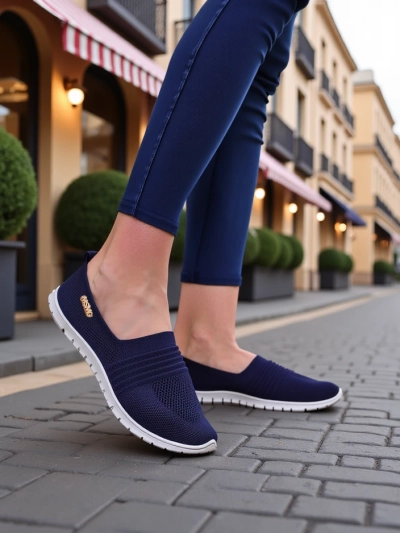 Royalfashion Női sport mokaszin Sortpes