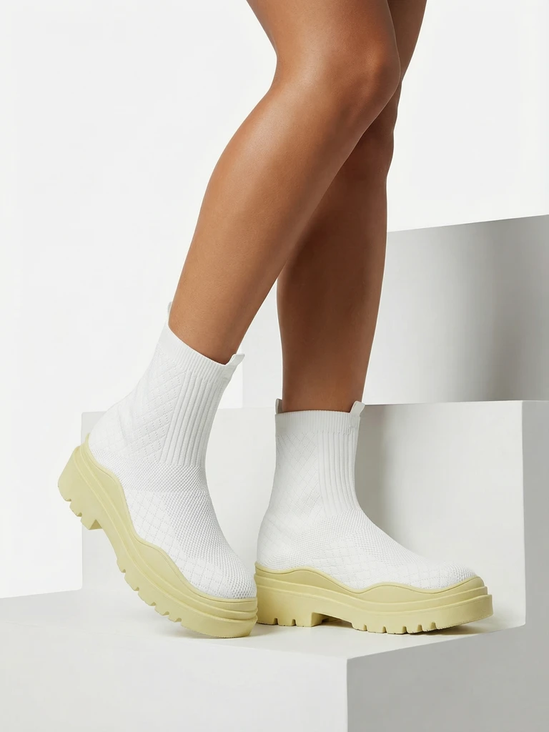 Elegáns Női Vintage Stílusú Lime Cipő