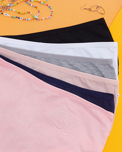 Női pamut bugyi szett 6 / csomag - Fehérnemű