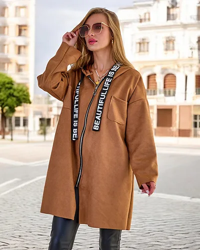 Royalfashion női térdig érő kabát