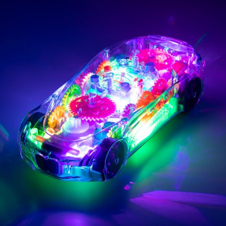 Átlátszó gyermekkocsi világítással - játékok