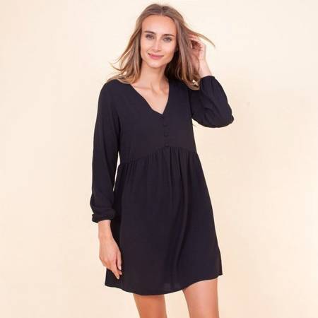 Czarna rozkloszowana sukienka Mini - Odzież