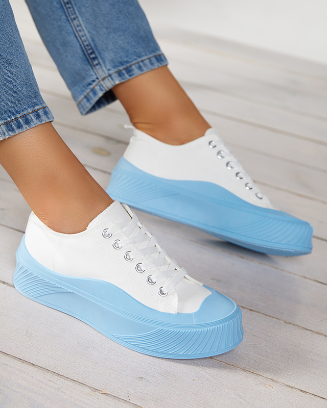 Fehér-kék női tornacipő, Nerikas típusú tornacipő - Lábbeli