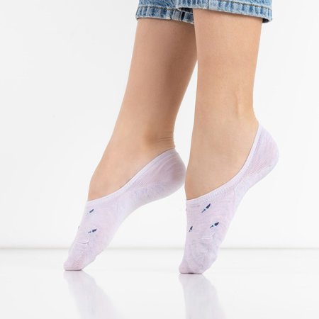 Lila női zokni mintákkal - Fehérnemű