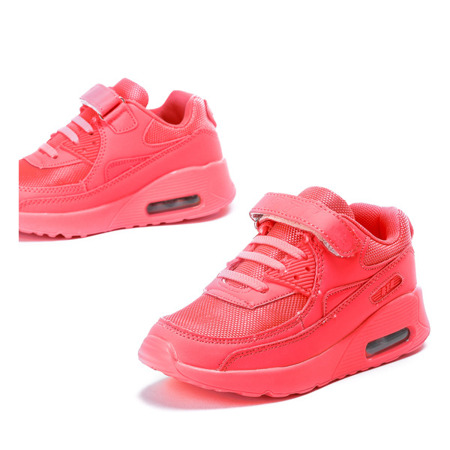 Neonowe różowe dziecięce buty sportowe Narcisa - Obuwie