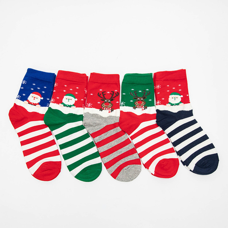 Női karácsonyi zokni 5 / csomag - Fehérnemű