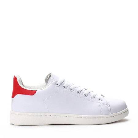 OUTLET Fehér és piros cipők a Giselle-től - Lábbeli
