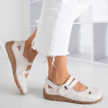 OUTLET Fehér női alacsony szabású Perte cipő - cipő