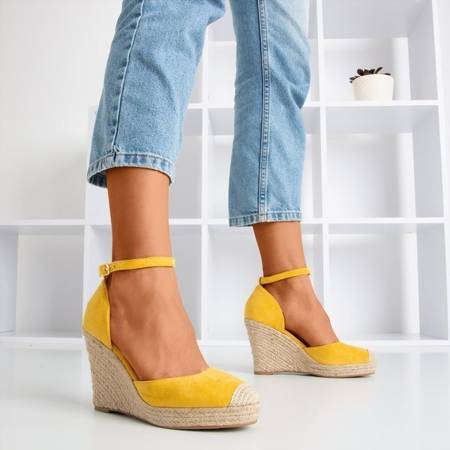 OUTLET Sárga espadrilles az éken Bonita - Cipő