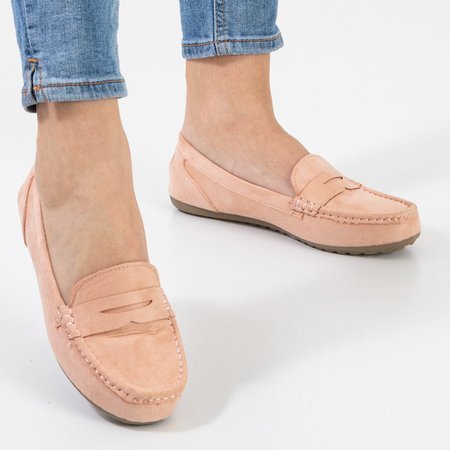 Selbika világos rózsaszín női mokaszin - cipő