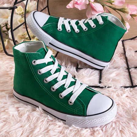 Zöld gyermek magas sarkú cipők Wikitoria - Ruházat