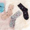 3 / csomag színes gyapjú női zokni - Zokni