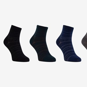 5 színes mintás férfi zokni / csomag - zokni