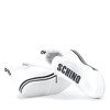 Białe sneakersy na krytym koturnie Schino - Obuwie