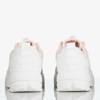 Biało - różowe damskie buty sportowe Boomshom - Obuwie