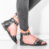 Czarne sandały z ćwiekami Spica - Obuwie