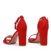 Czerwone sandały na słupku Osane - Obuwie