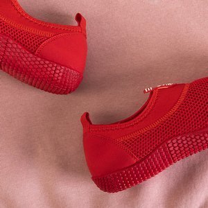 Dominga női piros hálós cipő cipőkön - cipő
