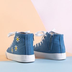 Famot kék magas színű gyerekcipők - cipők