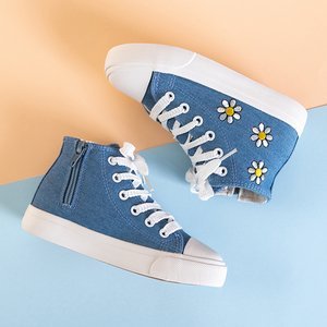 Famot kék magas színű gyerekcipők - cipők