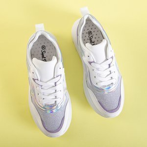 Fehér és lila női sportcipő a Comie-tól - cipő