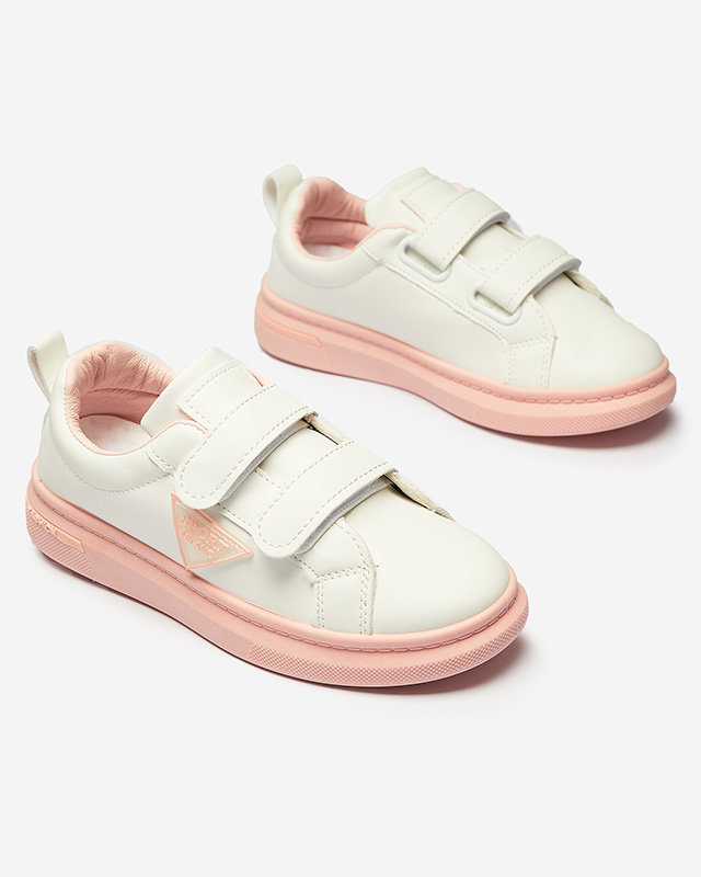 Fehér és rózsaszín gyermek sportcipő Yovoy- Footwear