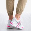 Fehér és rózsaszín női sportcipő a Soyea platformon - lábbeli