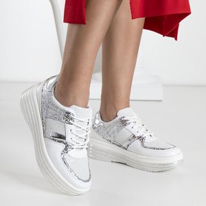 Fehér női Poppaea platform sportcipő - cipő