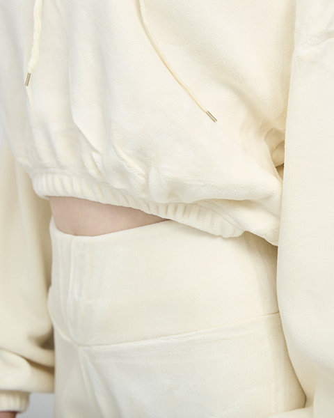 Fehér női sport szett pulcsi és leggings - Ruházat