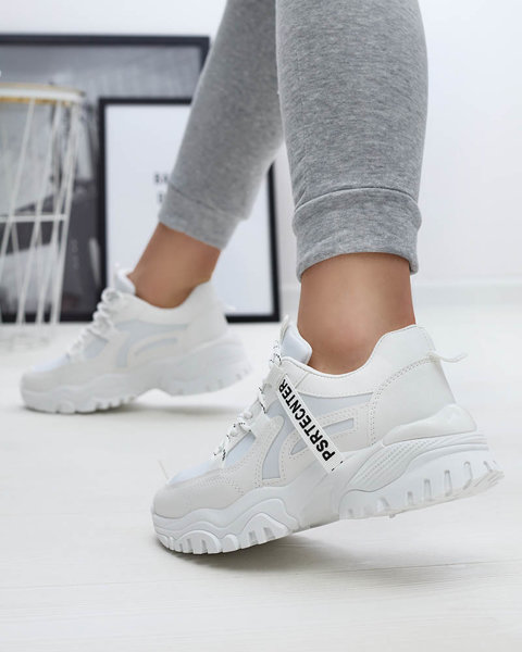 Fehér női tornacipő sportcipő Evilpo- Footwear