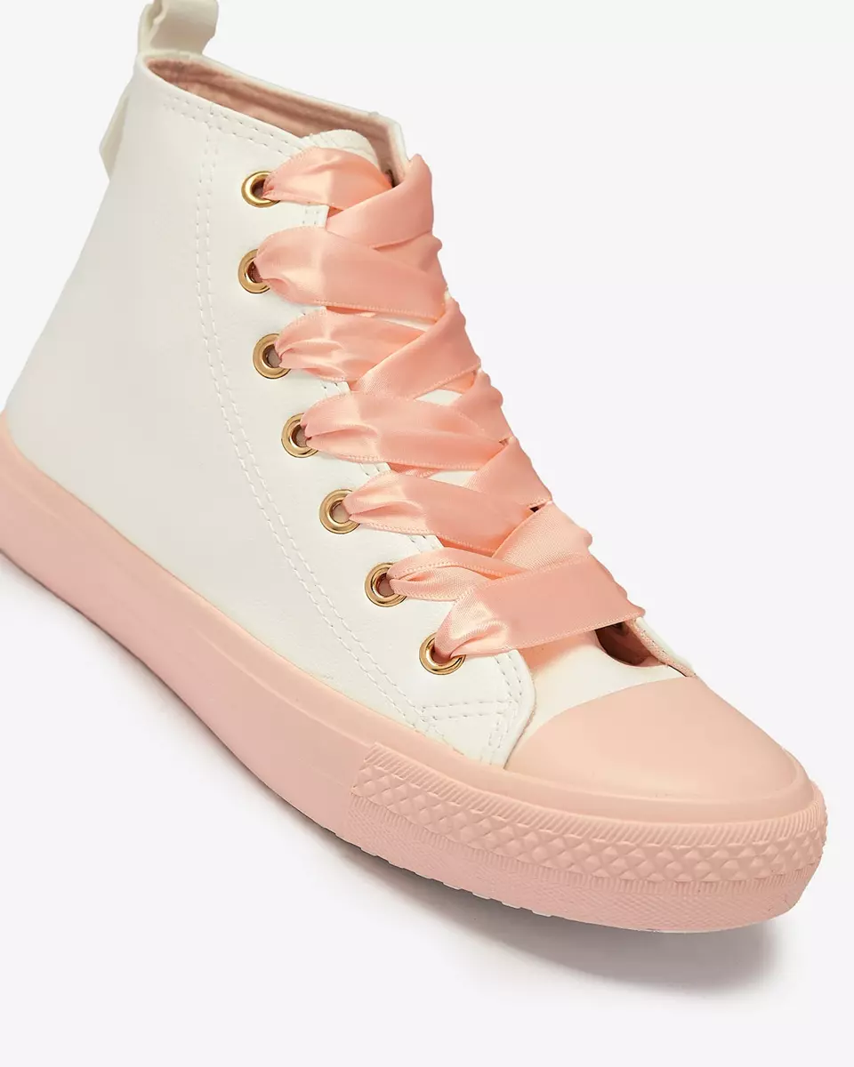 Fehér-rózsaszín női sportcipő Macako- Lábbeli