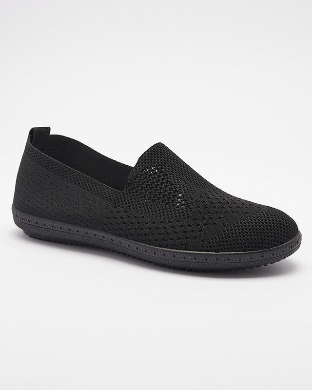 Fekete női áttört slip on tornacipő Kamiosa- Footwear