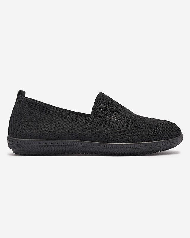 Fekete női áttört slip on tornacipő Kamiosa- Footwear