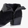 Fekete női csizma lapos sarkú Reqvo - Cipő