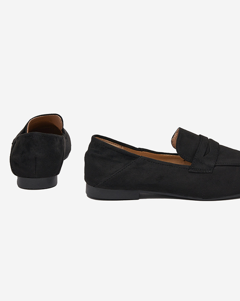 Fekete női eco velúr cipők Allowi - Cipők