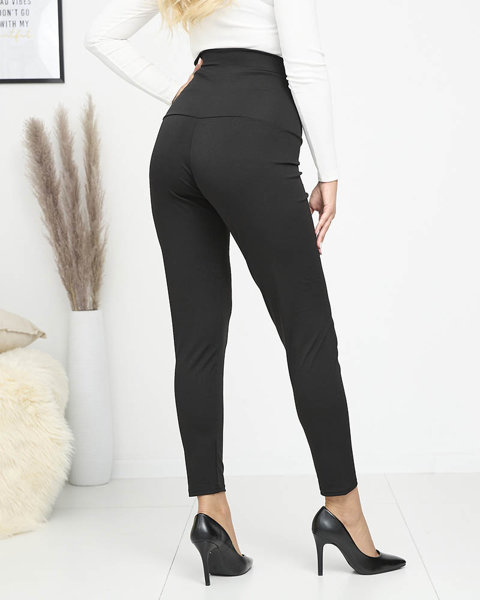 Fekete női modellező leggings PLUS SIZE- Ruházat