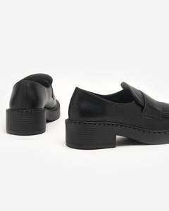 Fekete női öko bőr cipő Giomre - Lábbeli